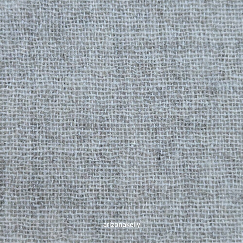 Lightweight Cashmere Woven Scarf with Open Weave Detail at Ends Oatmeal Cream - Picture 7 of 11